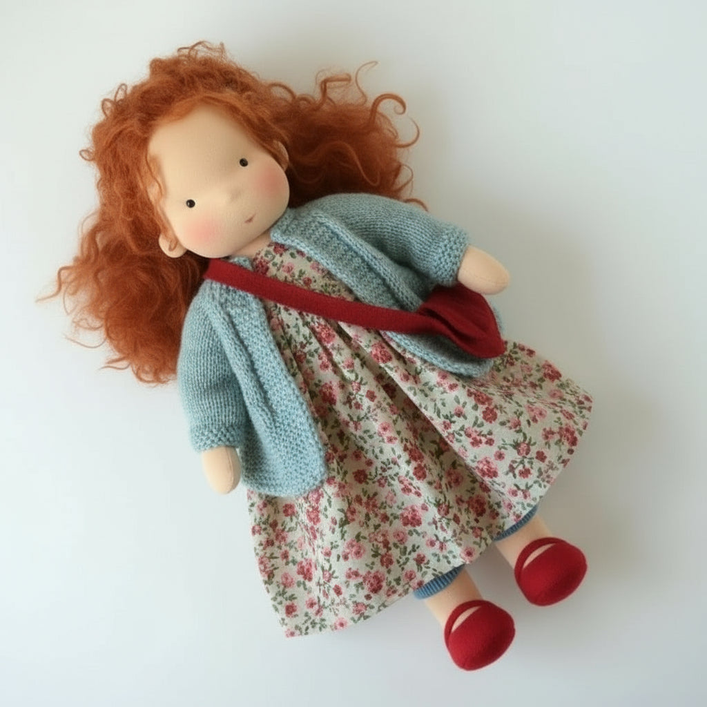 Handmade Cotton Waldorf Doll for Creative Play