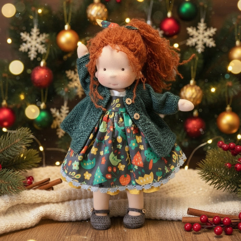 Handmade Cotton Waldorf Doll for Creative Play