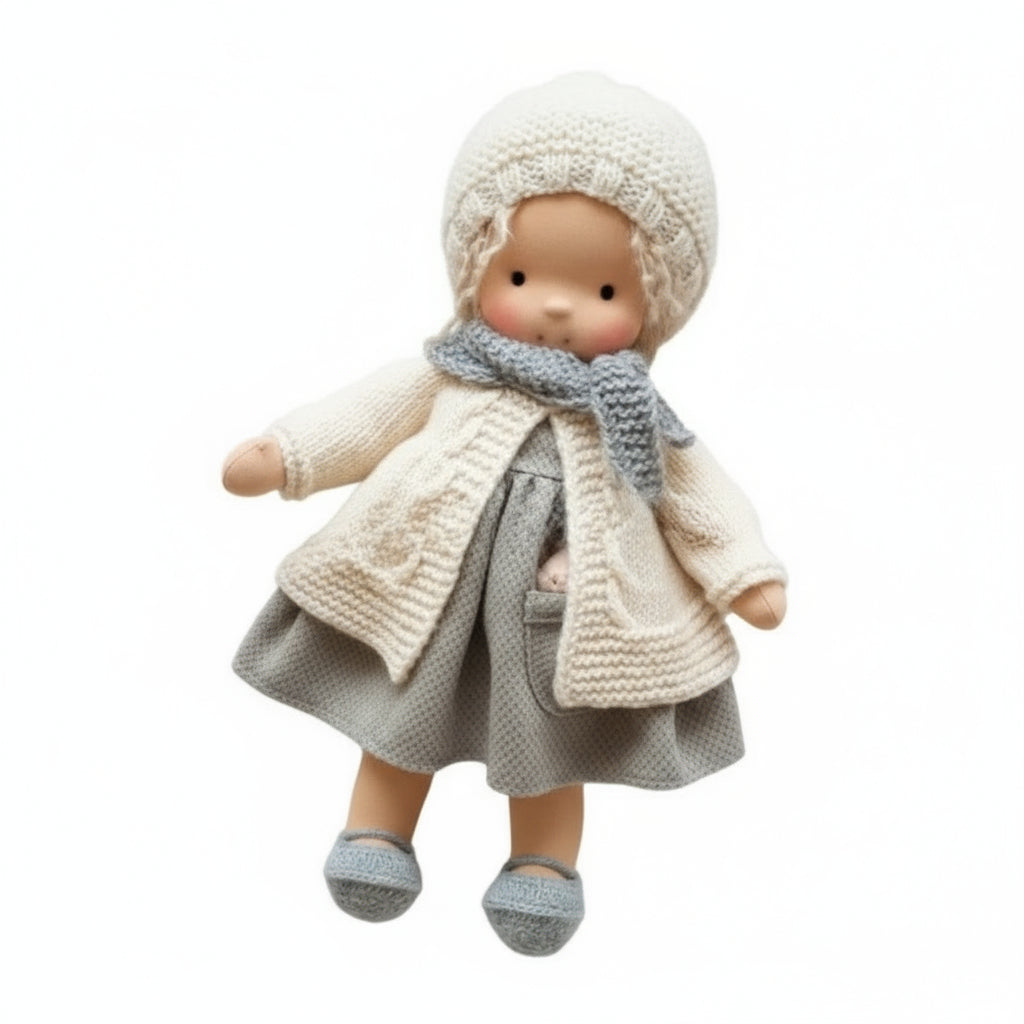 Handmade Cotton Waldorf Doll for Creative Play