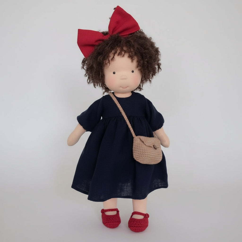 Handmade Cotton Waldorf Doll for Creative Play