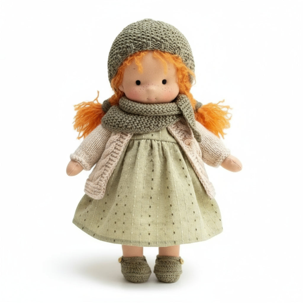 Handmade Cotton Waldorf Doll for Creative Play