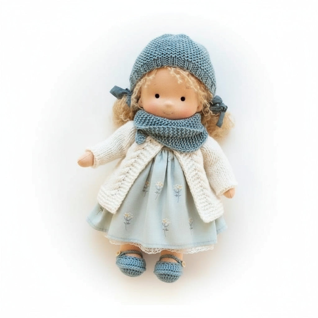 Handmade Cotton Waldorf Doll for Creative Play