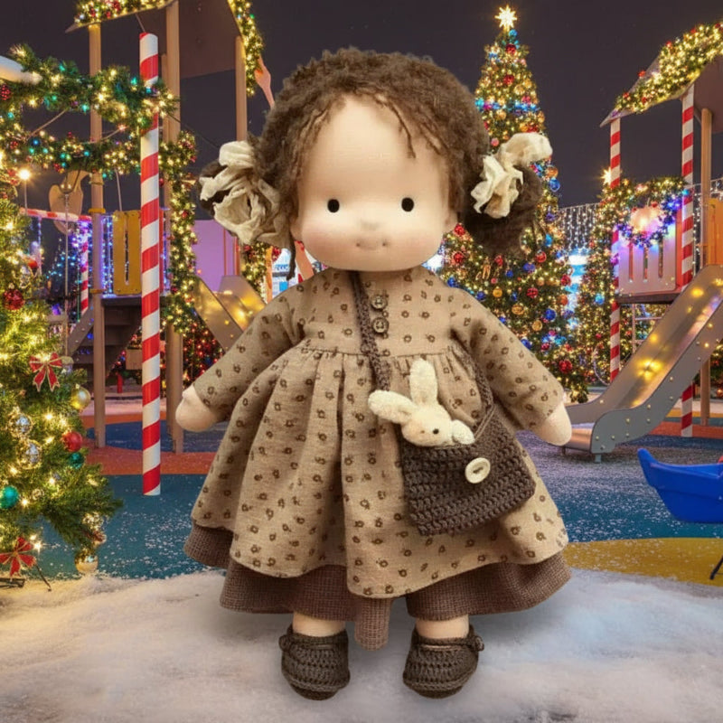 Handmade Cotton Waldorf Doll for Creative Play