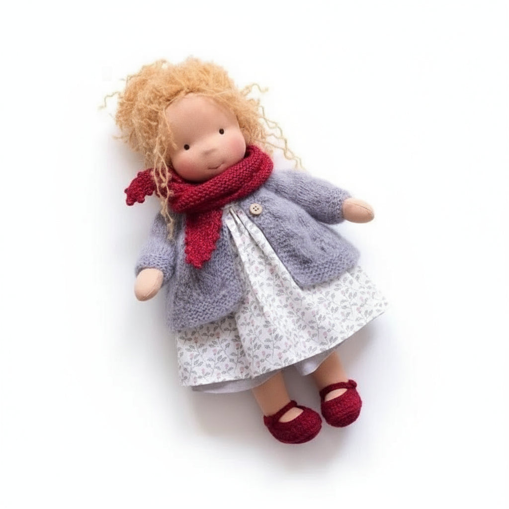 Handmade Cotton Waldorf Doll for Creative Play