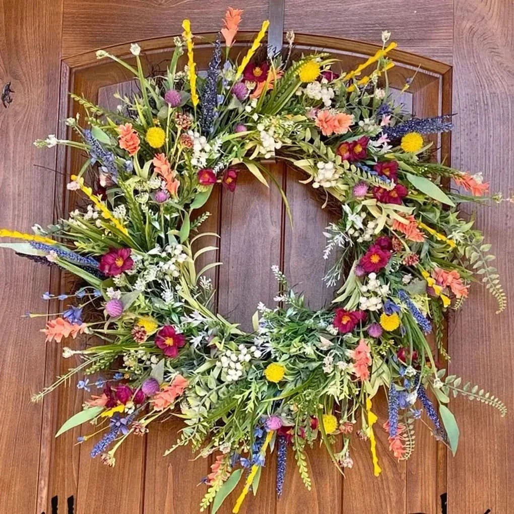 Handmade Floral Wreath for Doors - Indoor & Outdoor
