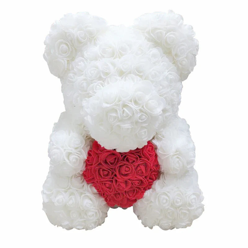 Handmade Romantic Rose Teddy Bear Decoration