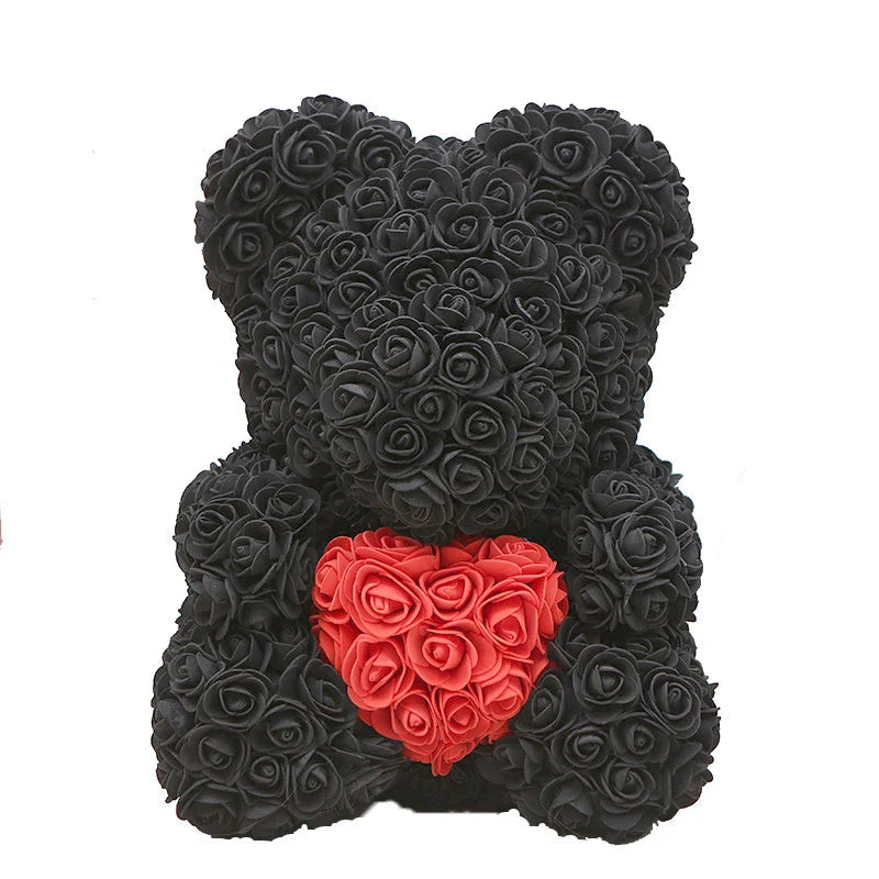 Handmade Romantic Rose Teddy Bear Decoration