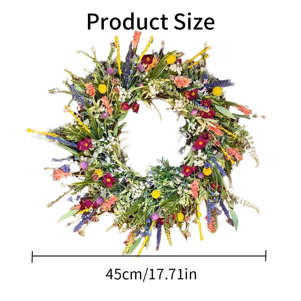Handmade Vibrant Door Wreath