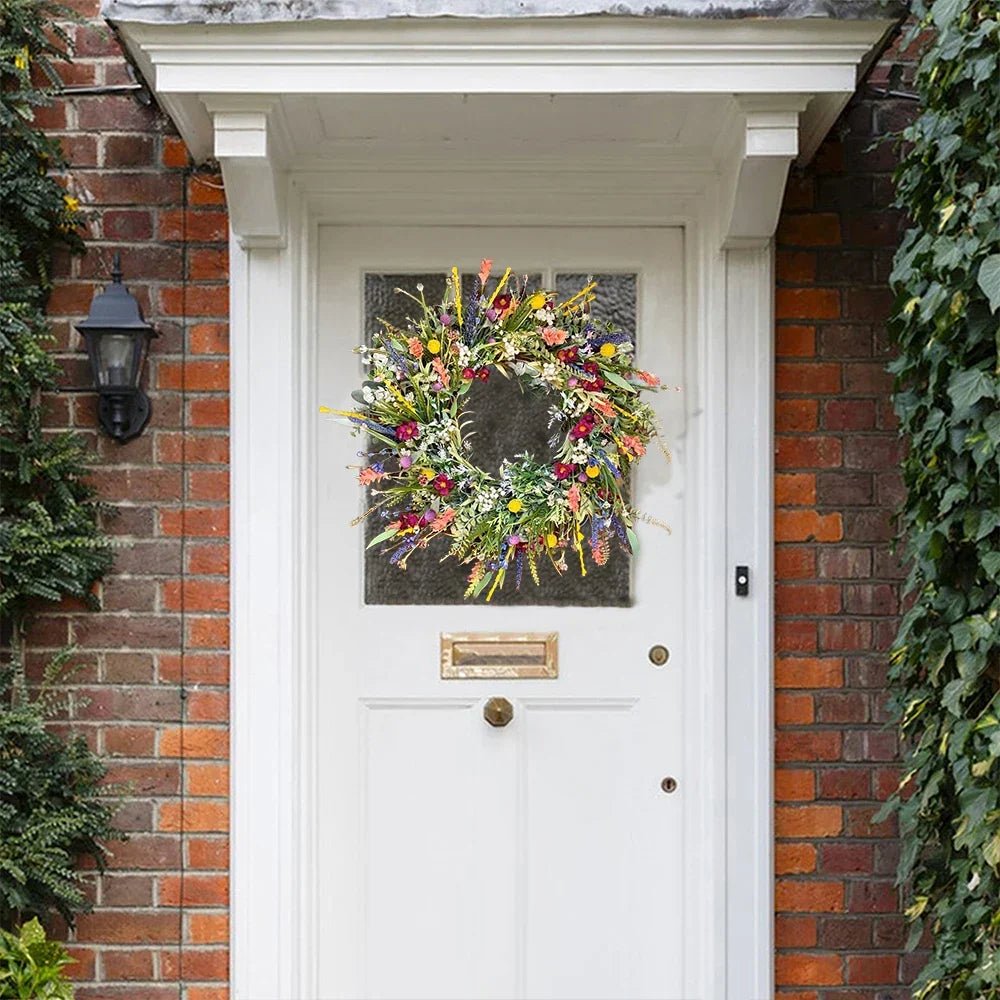 Handmade Vibrant Door Wreath