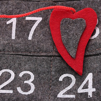 Hanging Santa Christmas Countdown Advent Calendar