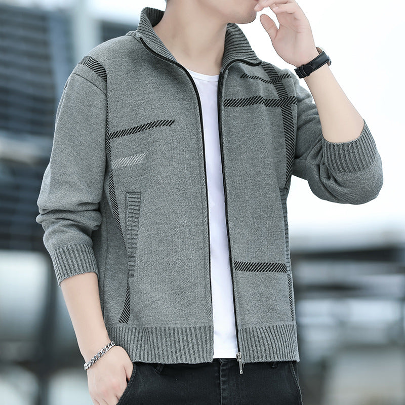 Image of Harley | Men's Full Zip Stand Collar Casual Jacket