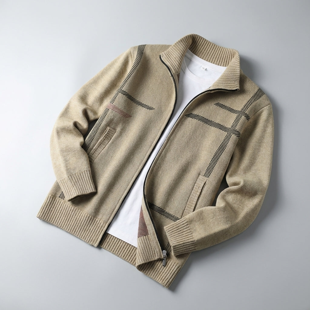 Image of Harley | Men's Full Zip Stand Collar Casual Jacket