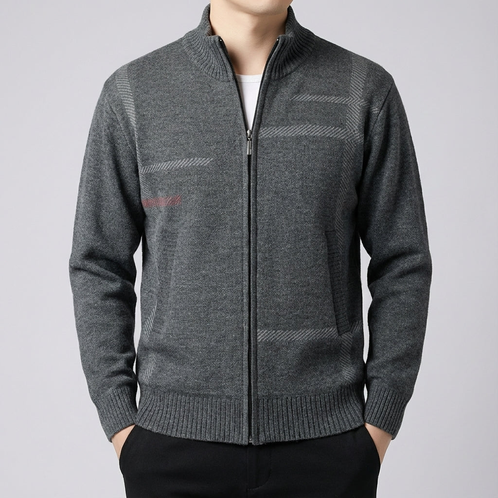 Image of Harley | Men's Full Zip Stand Collar Casual Jacket