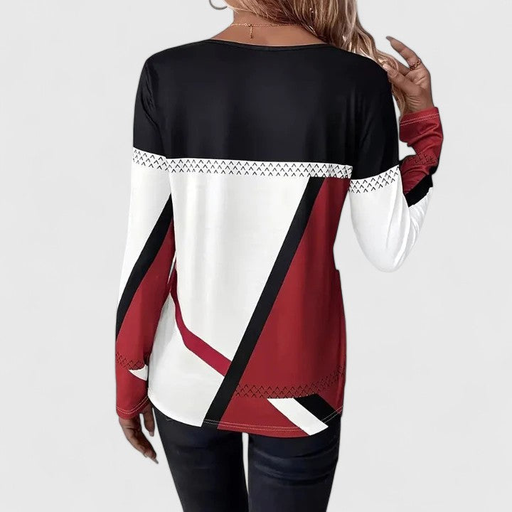Image of Harmony | Women's Long Sleeve Color Block Sweater