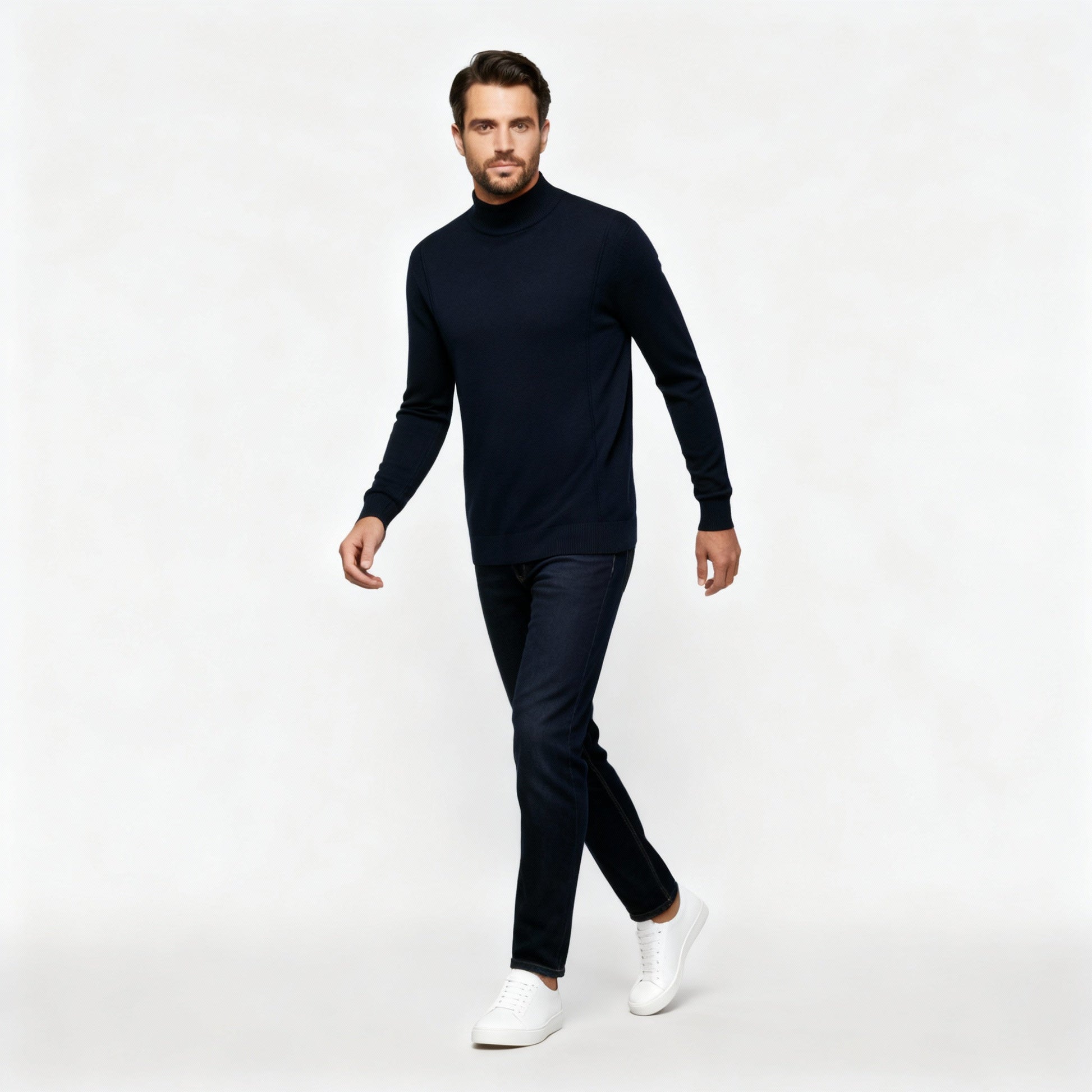 Image of Harold | Men's Slim-Fit Turtleneck Sweater