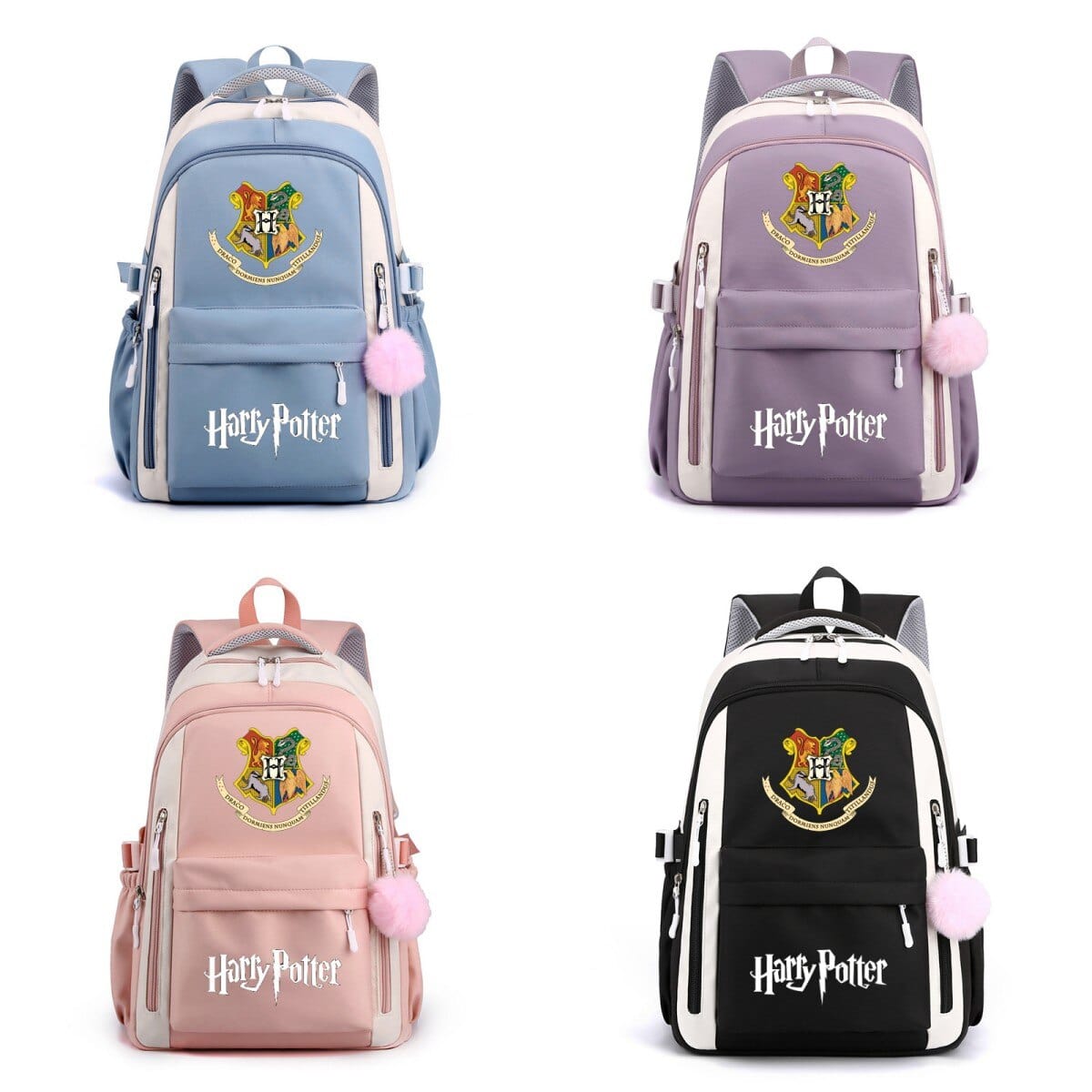 Harry Potter Children's Backpack - Magical School Bag - Blue, Black, Pink, Purple