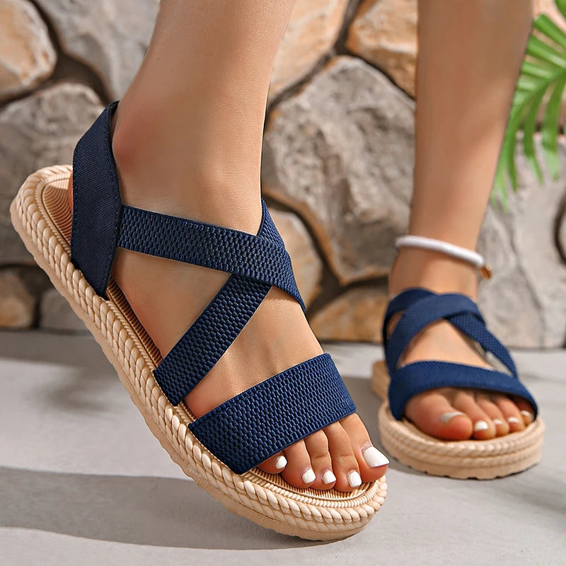 Image of Hazel | Women's Criss Cross Casual Sandals