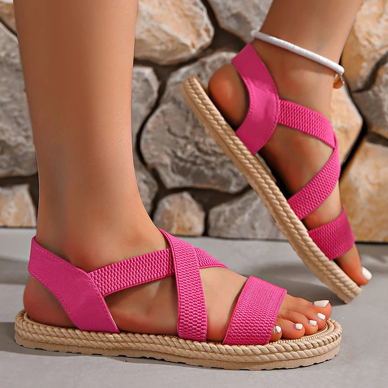 Image of Hazel | Women's Criss Cross Casual Sandals