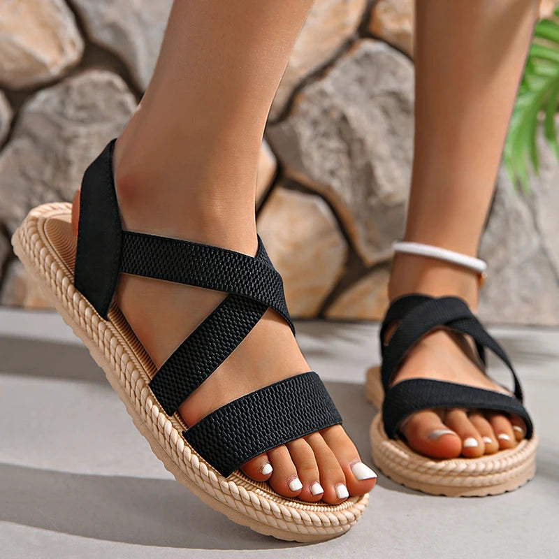 Image of Hazel | Women's Criss Cross Casual Sandals