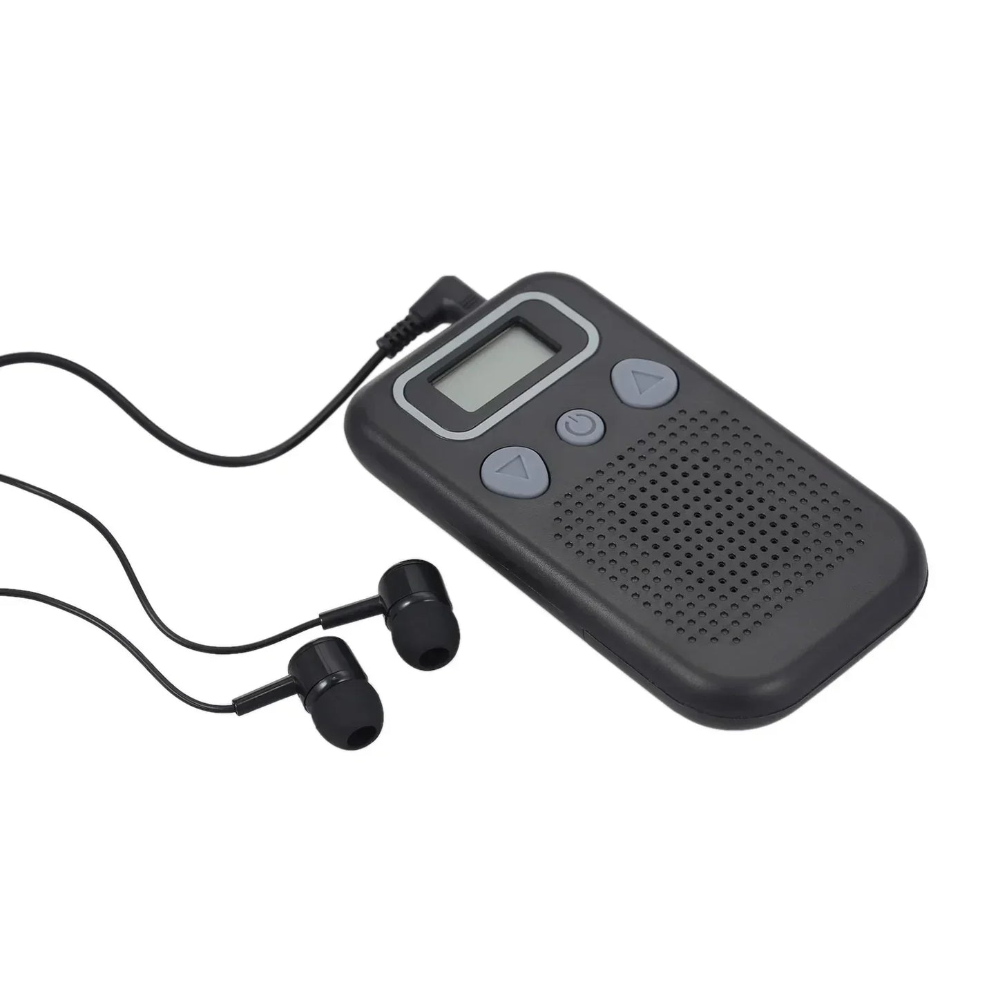 Hearing Aid Sound Amplifier – Battery-Powered In-Ear Hearing Enhancement Device with Headset for Seniors and Adults