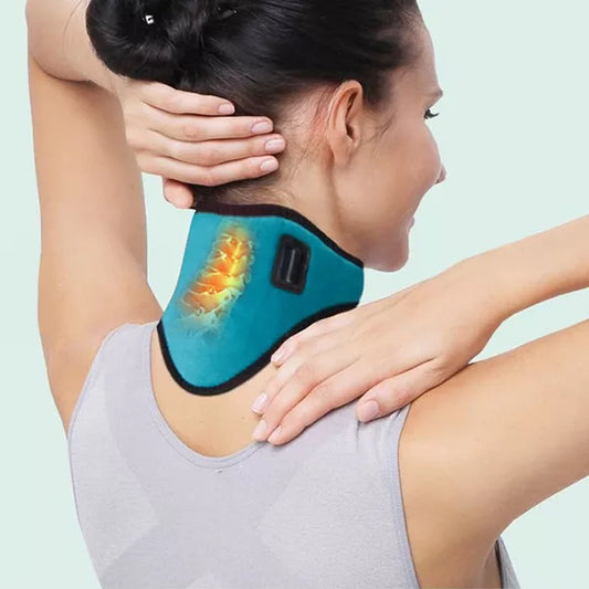 Heated Neck Collar - Pain Relief - Adjustable Heat