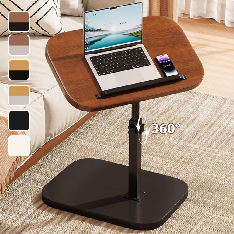 Height-Adjustable Mobile Laptop Desk with 360° Swivel Tabletop, 45–80 cm, 30 kg Capacity