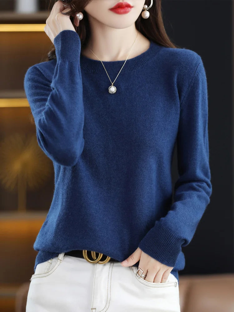 Image of Helen | Women's Fitted Crewneck Sweater