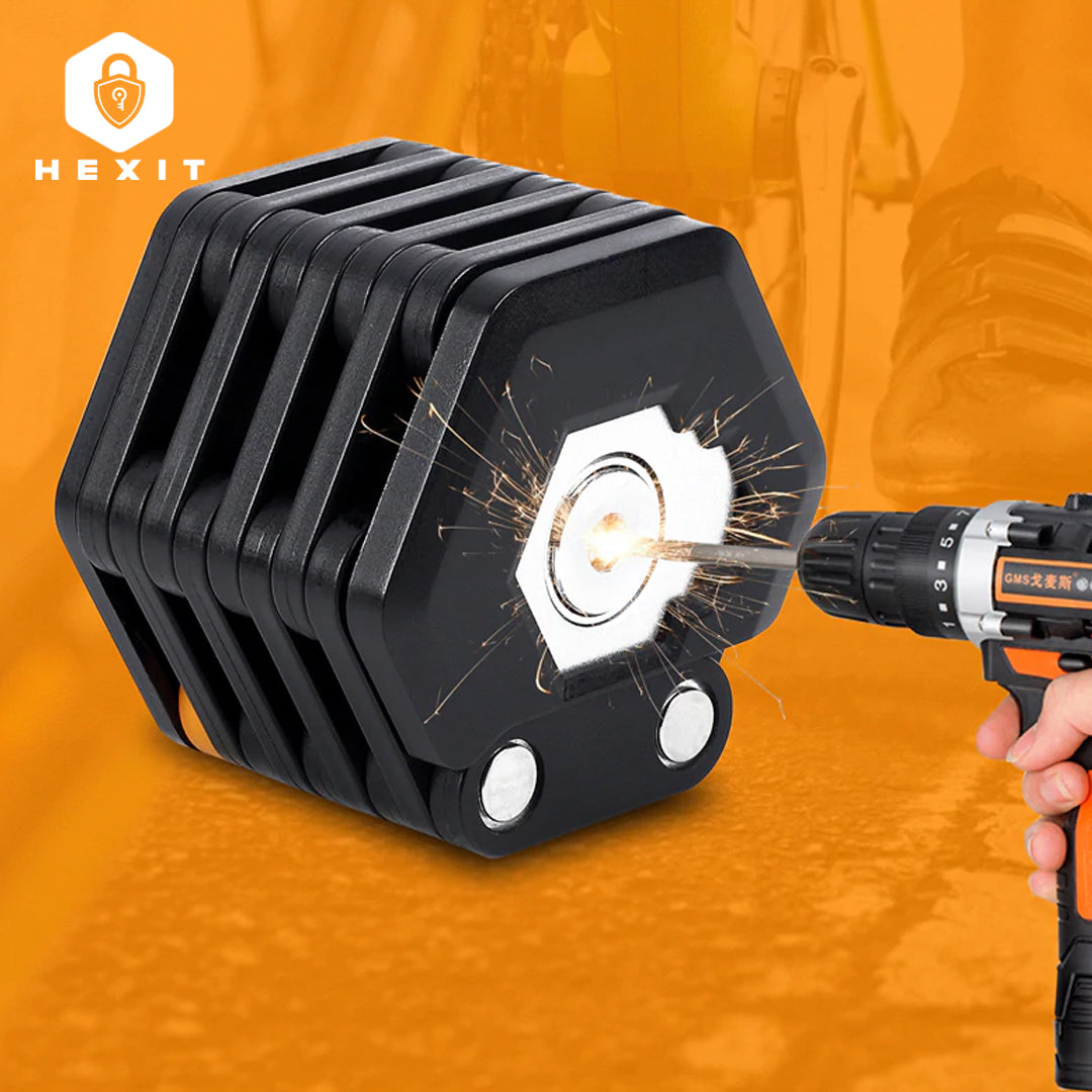 HEXIT™ Foldable Bike Lock | Safe, Compact & Lightweight