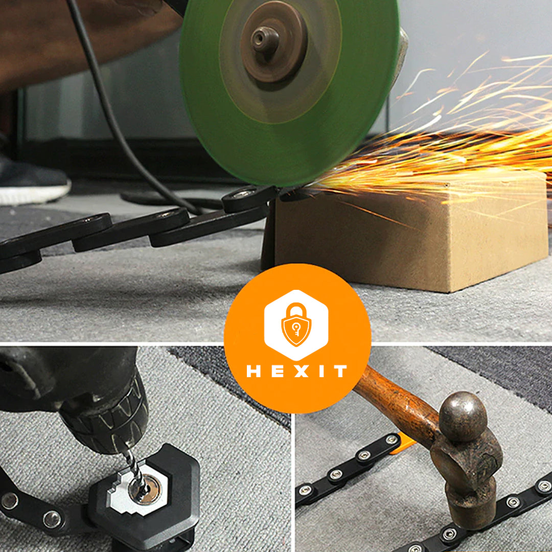 HEXIT™ Foldable Bike Lock | Safe, Compact & Lightweight