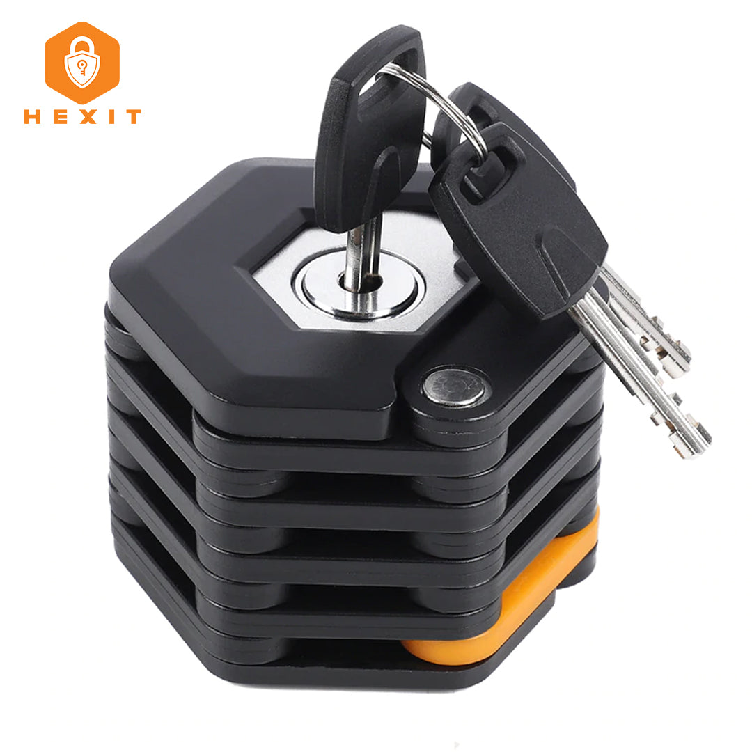 HEXIT™ Foldable Bike Lock | Safe, Compact & Lightweight