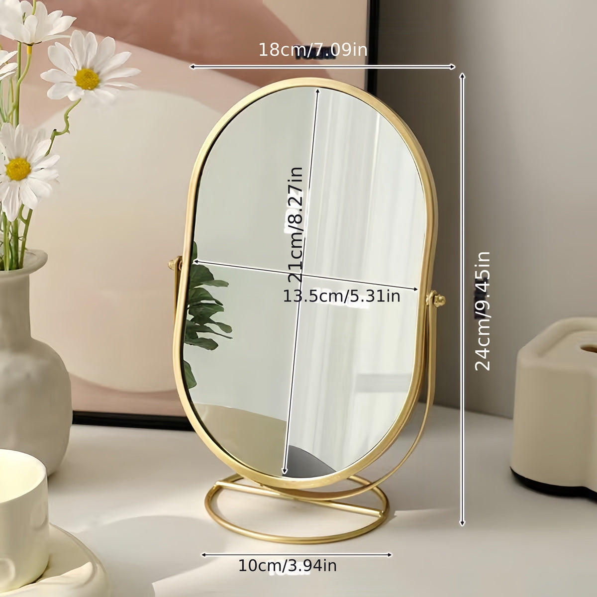 High-Definition 360° Swivel Makeup Mirror