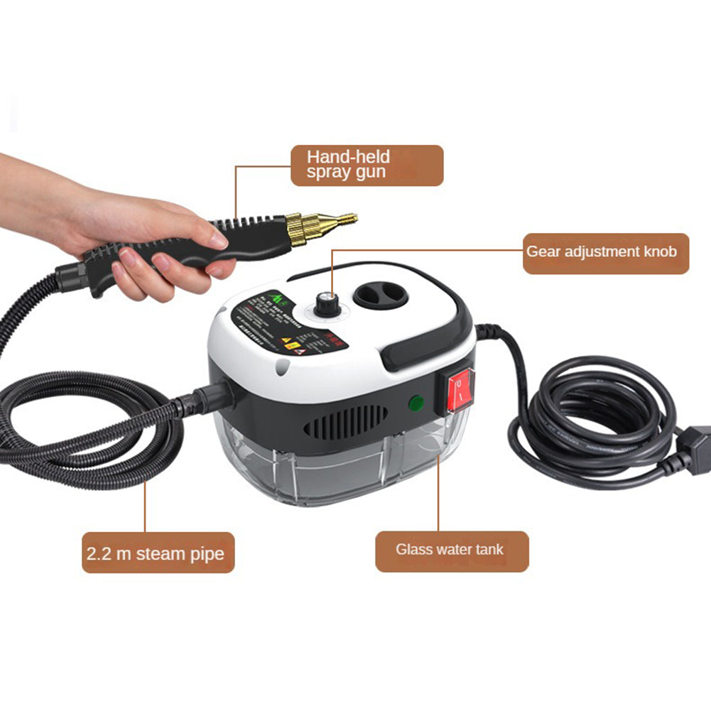High Pressure Steam Cleaner 1500W - 6 Levels for Home & Kitchen
