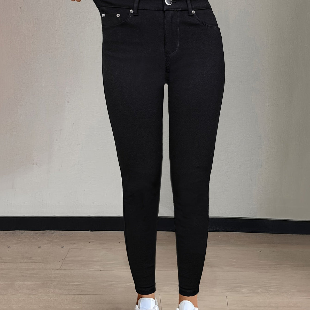 High-Waisted Skinny Jeans