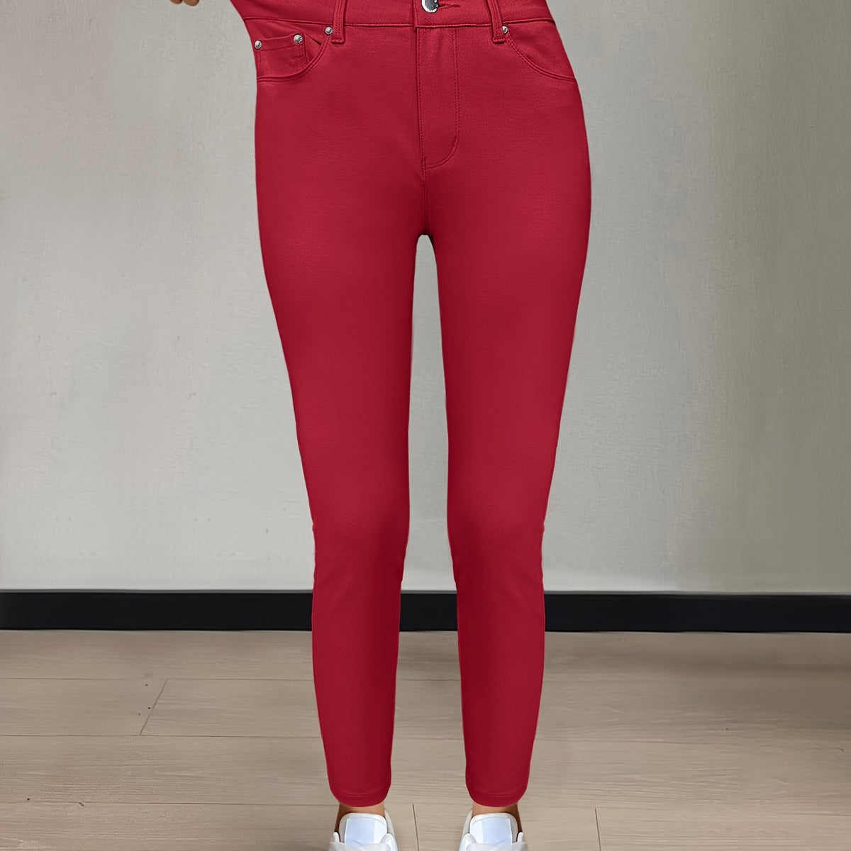 High-Waisted Skinny Jeans