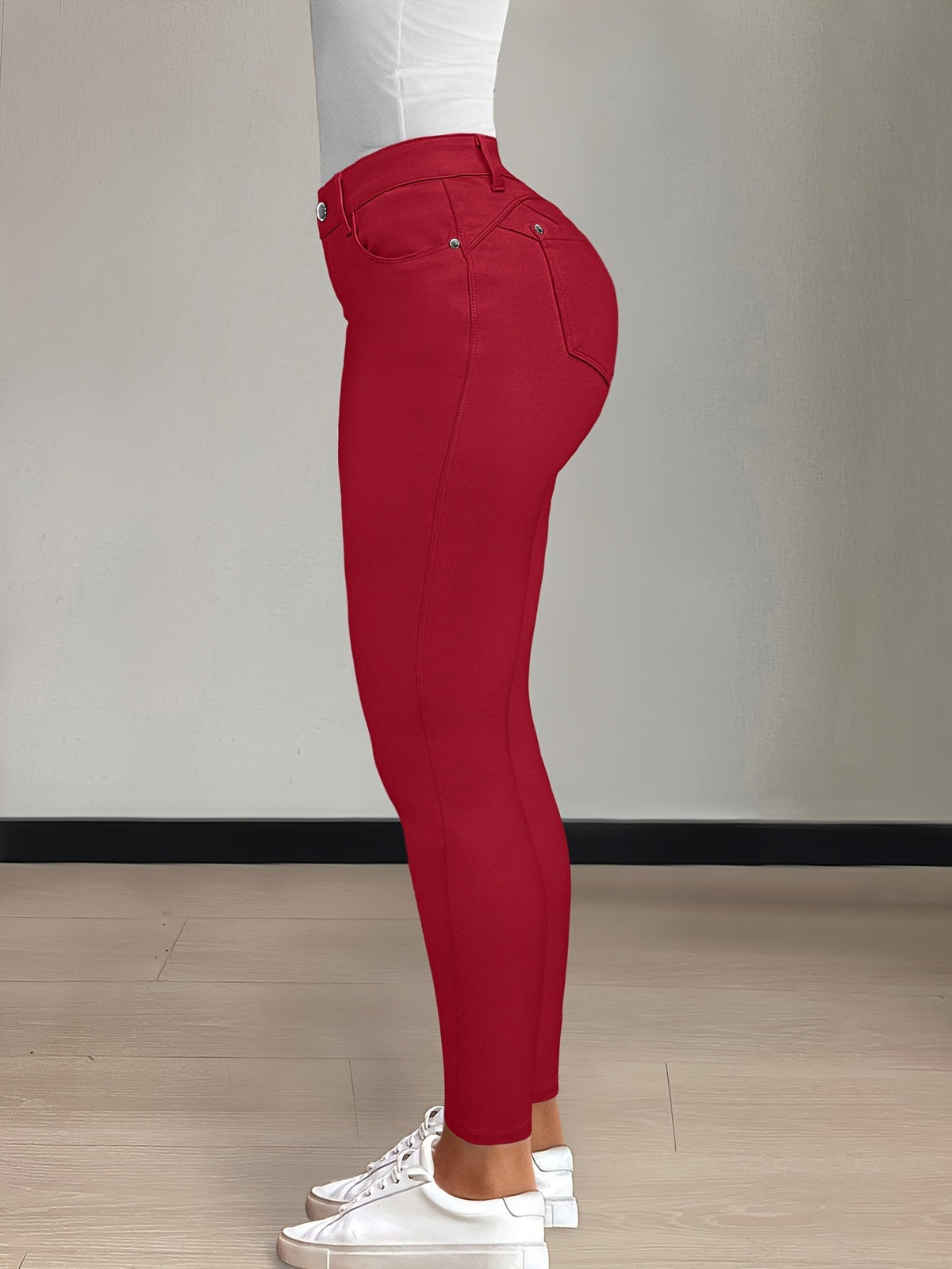 High-Waisted Skinny Jeans
