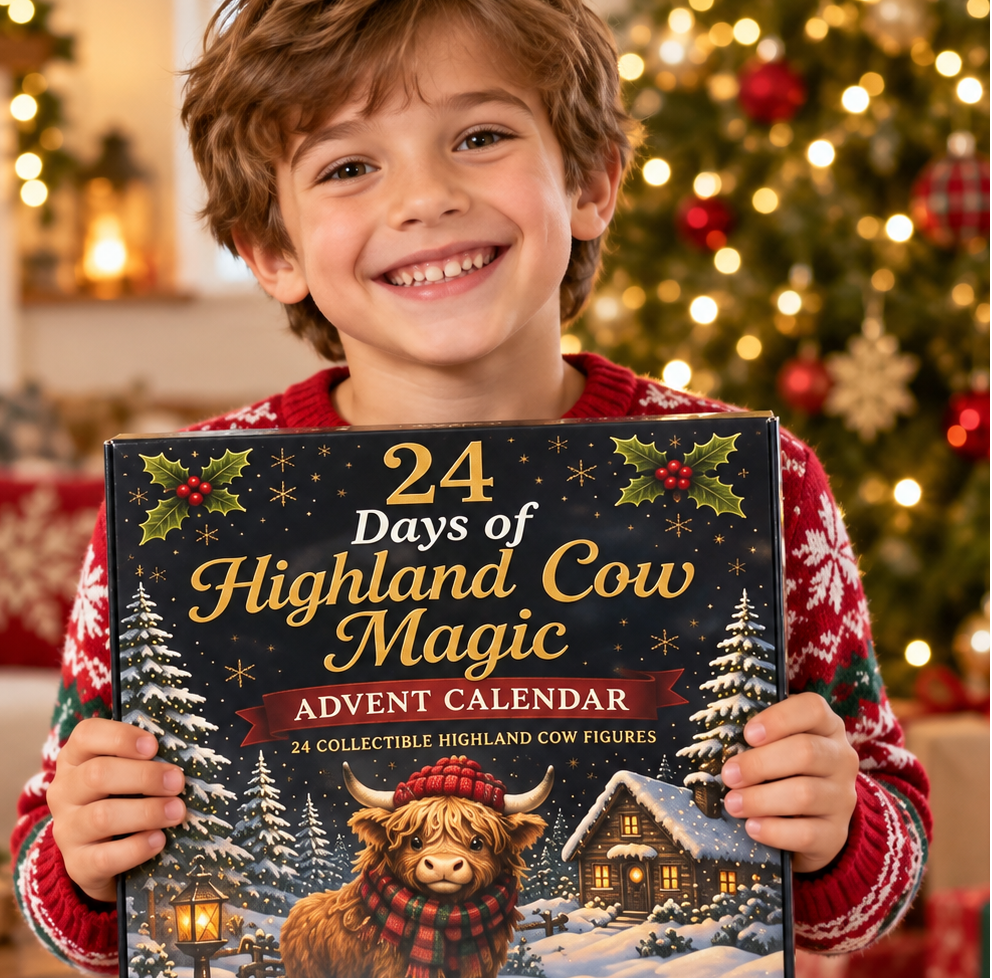 Highland Cow Christmas Countdown Advent Calendar
