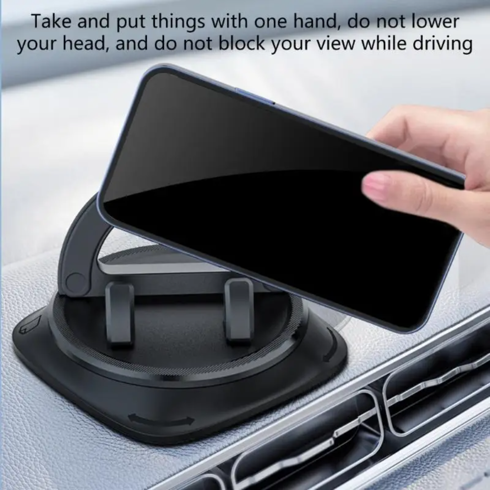 Holder360° MobileHolder: Non-Slip Dashboard Mobile Holder with 360° Rotation