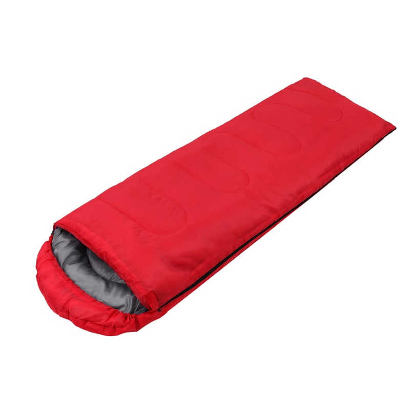 Hooded Sleeping Bag with Full-Length Zipper for Camping, Hiking, and Bivy