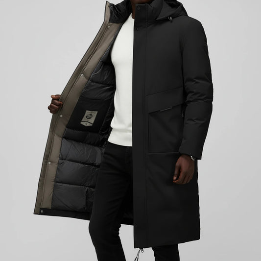 Hooded Insulated Parka Jacket for Men