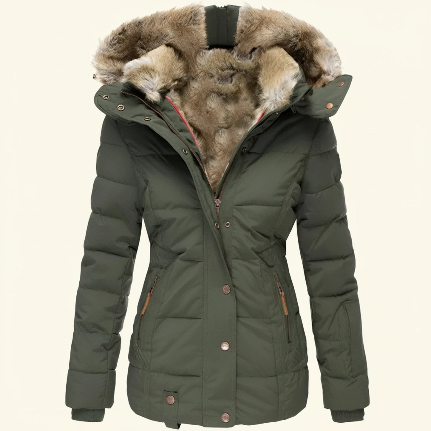 Hooded Winter Puffer Jacket for Women