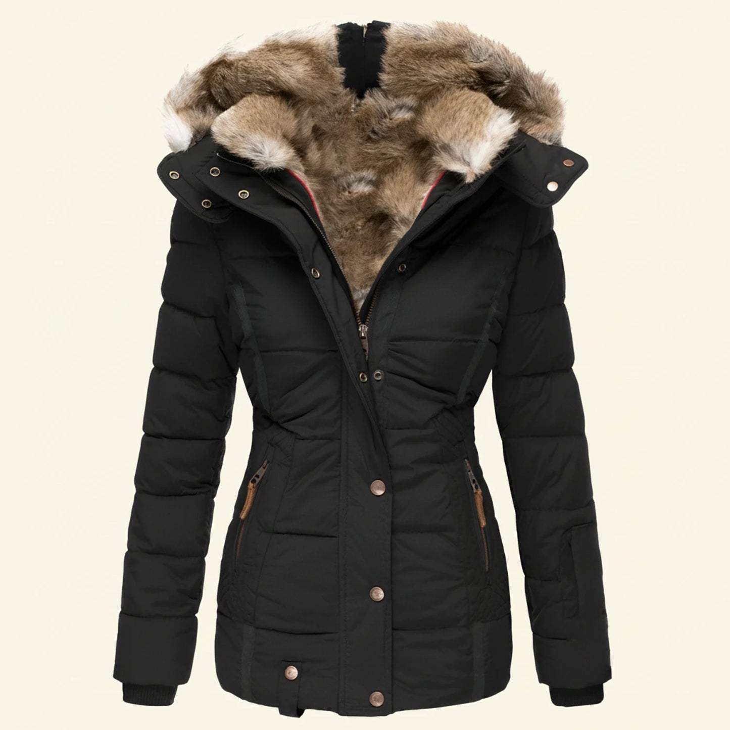Hooded Winter Puffer Jacket for Women