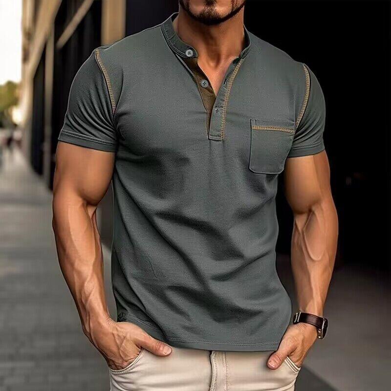 Image of Hudson | Men's Casual Henley T-Shirt
