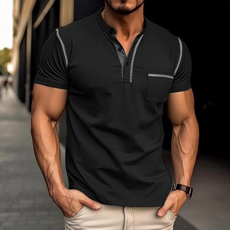 Image of Hudson | Men's Casual Henley T-Shirt