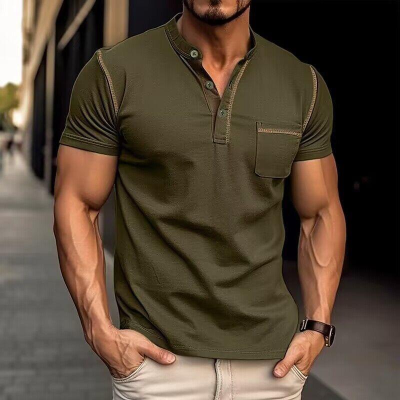 Image of Hudson | Men's Casual Henley T-Shirt