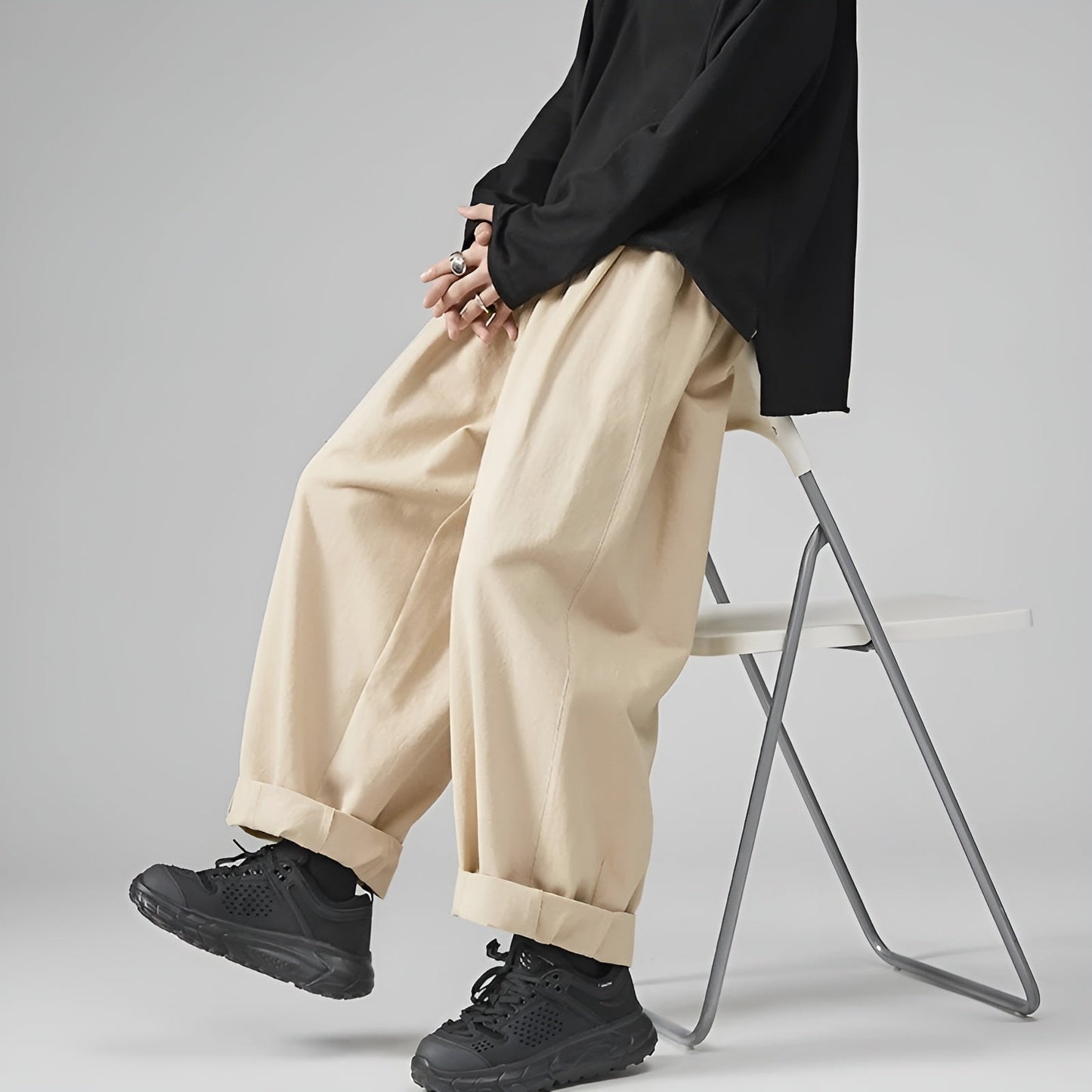 Image of Hunter | Men's Wide Leg Pleated Pants