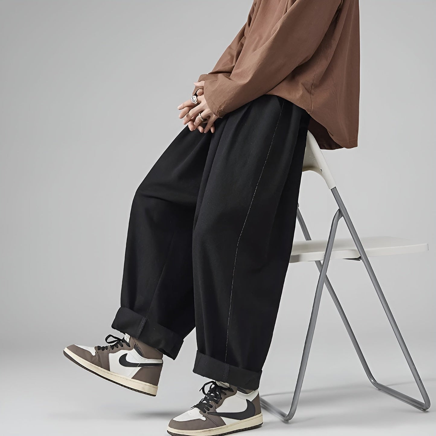 Image of Hunter | Men's Wide Leg Pleated Pants