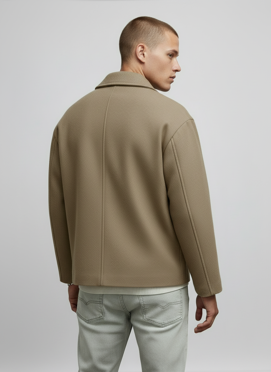 Image of Ian | Men's Shawl Collar Relaxed Fit Jacket