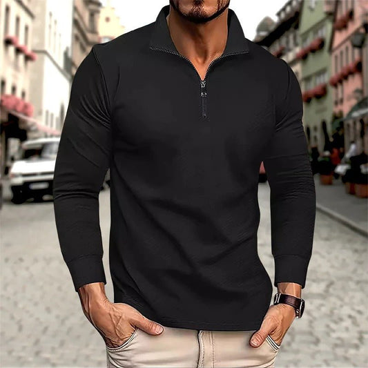 Image of Ike | Men's Long Sleeve Zip Polo