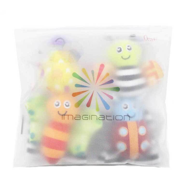 Infant Soft Rattle Socks & Wrist Rattles Set
