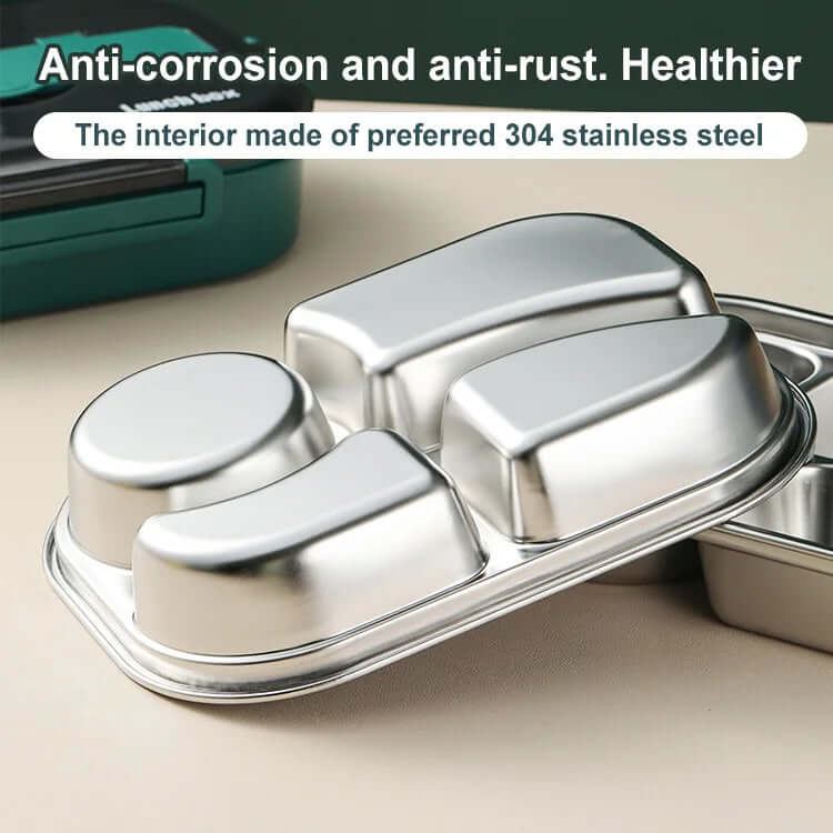 Insulated Lunch Box in Stainless Steel 1400 ml